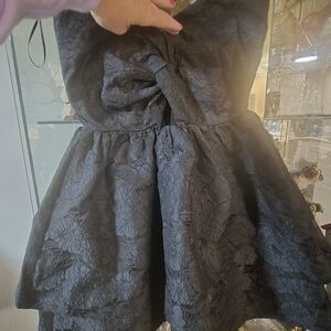 Altar'd State Black Dress with Glossy Trim